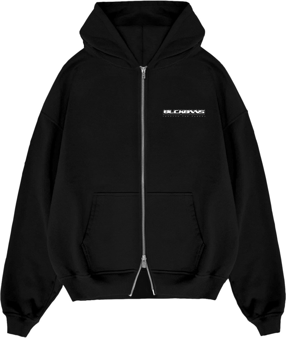 Black Bananas Ttd Zip Hoodie Zwart