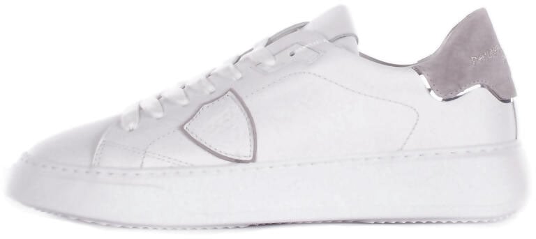 Philippe Model Philippe model sneakers temple low man in leather color white/grey Wit