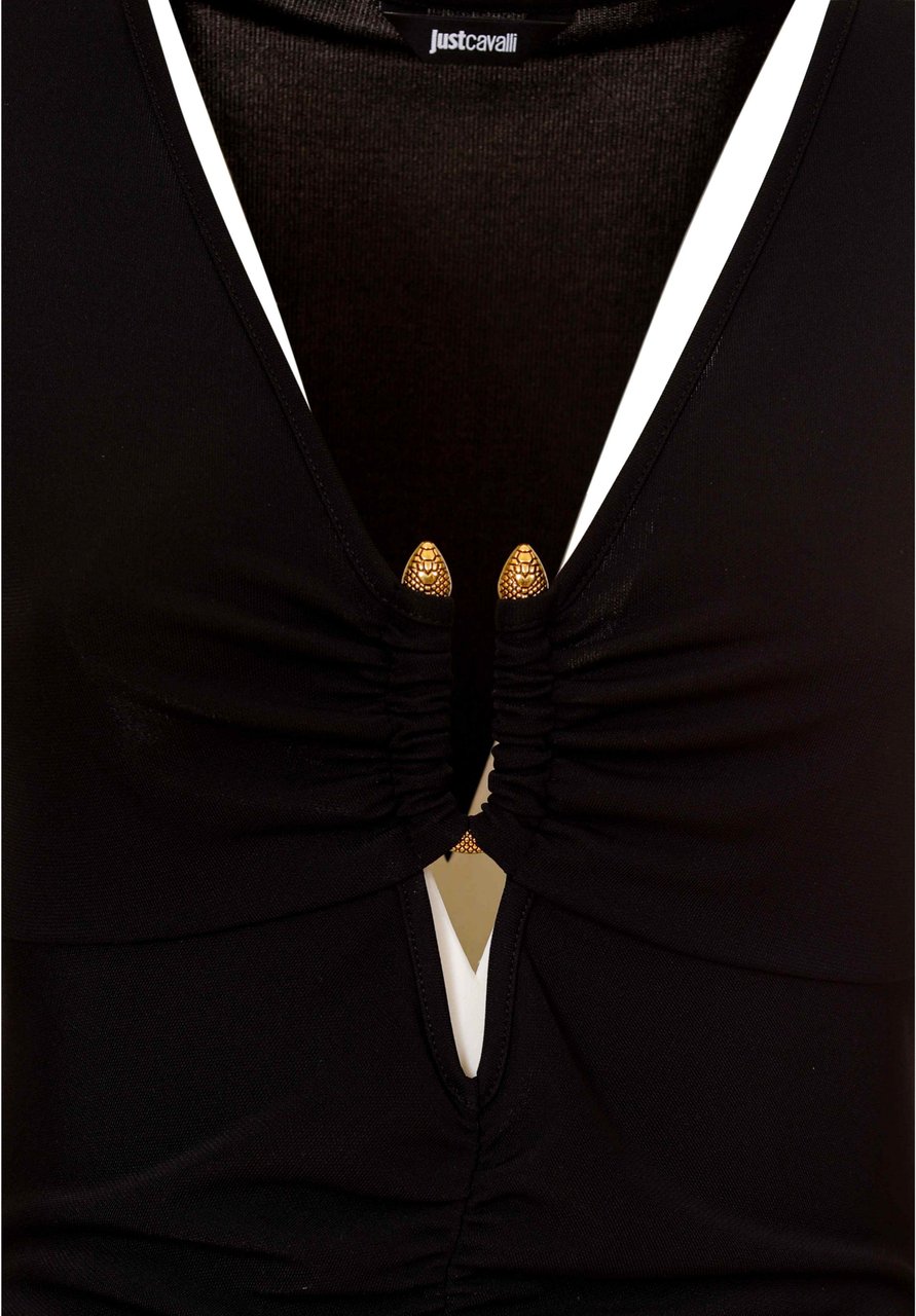 Just Cavalli T-Shirts And Polos Black Zwart