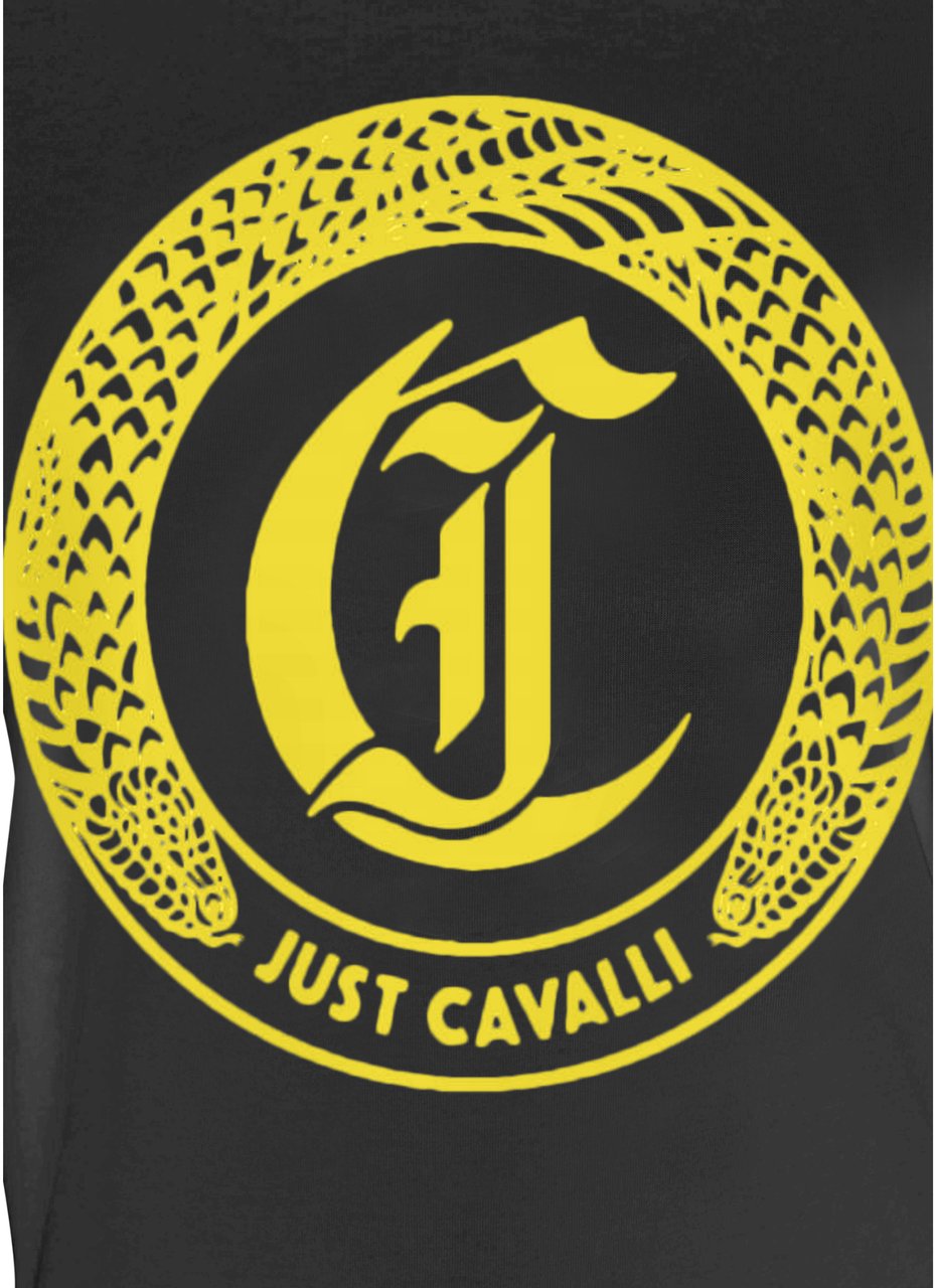 Just Cavalli T-Shirts And Polos Black Zwart