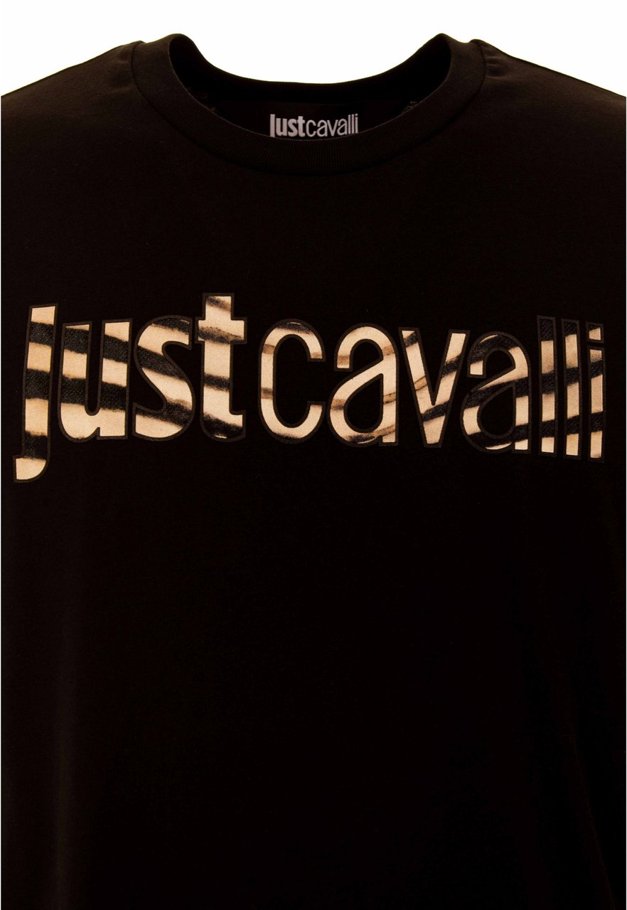 Just Cavalli T-Shirts And Polos Black Zwart