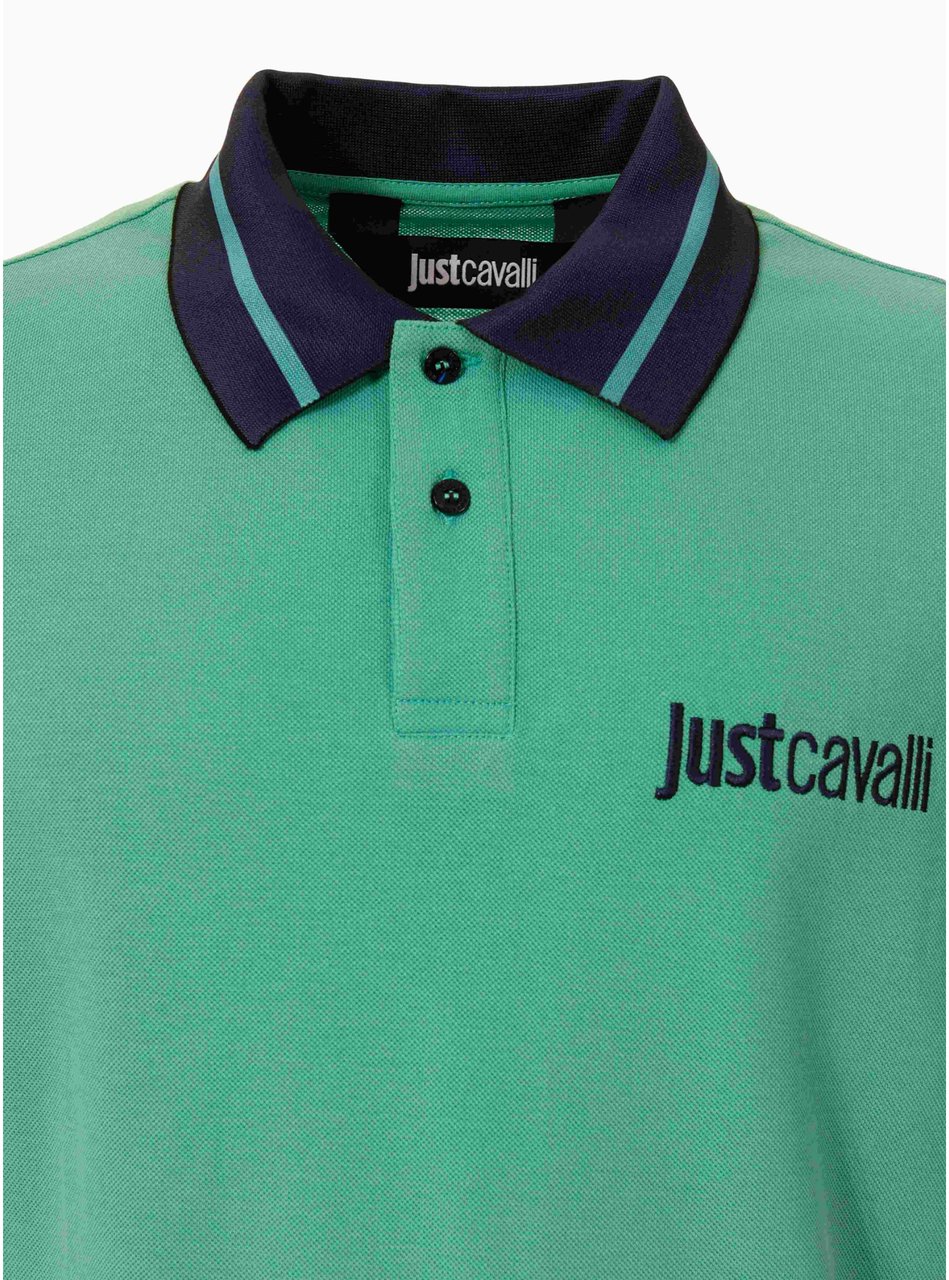 Just Cavalli T-Shirts And Polos Green Groen