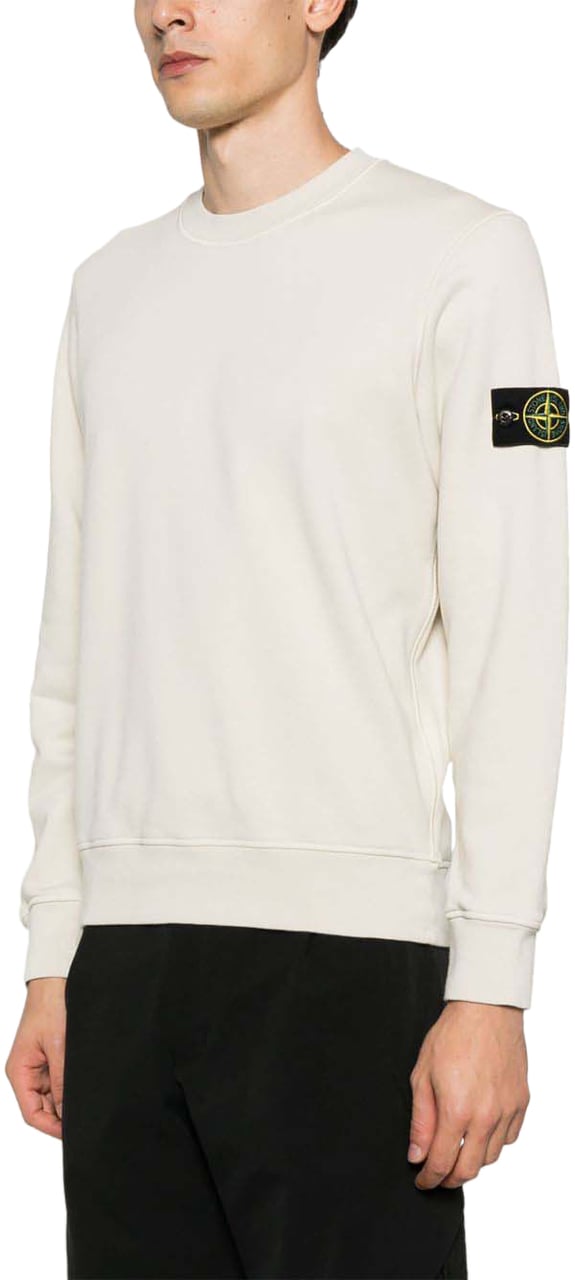 Stone Island Crew Neck Sweatshirt Beige