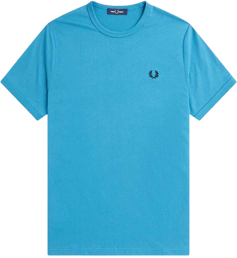 Fred Perry Fred Perry Ringer T-Shirt Blauw