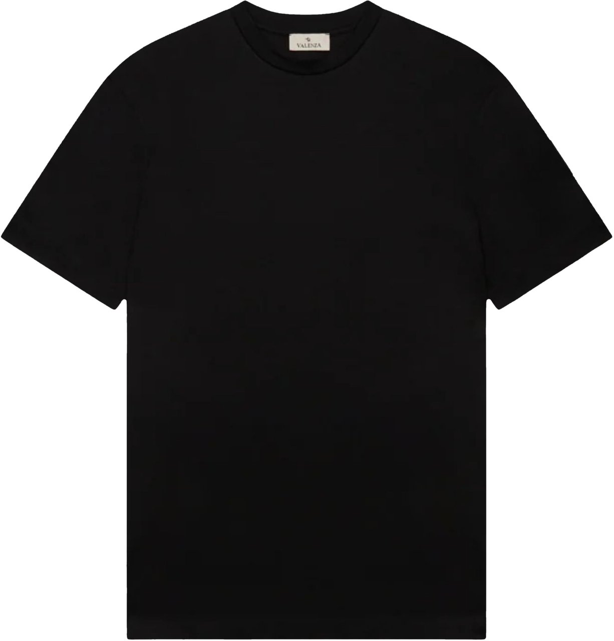 Valenza Valenza Interlock Supima T-shirts Zwart 1001 Zwart