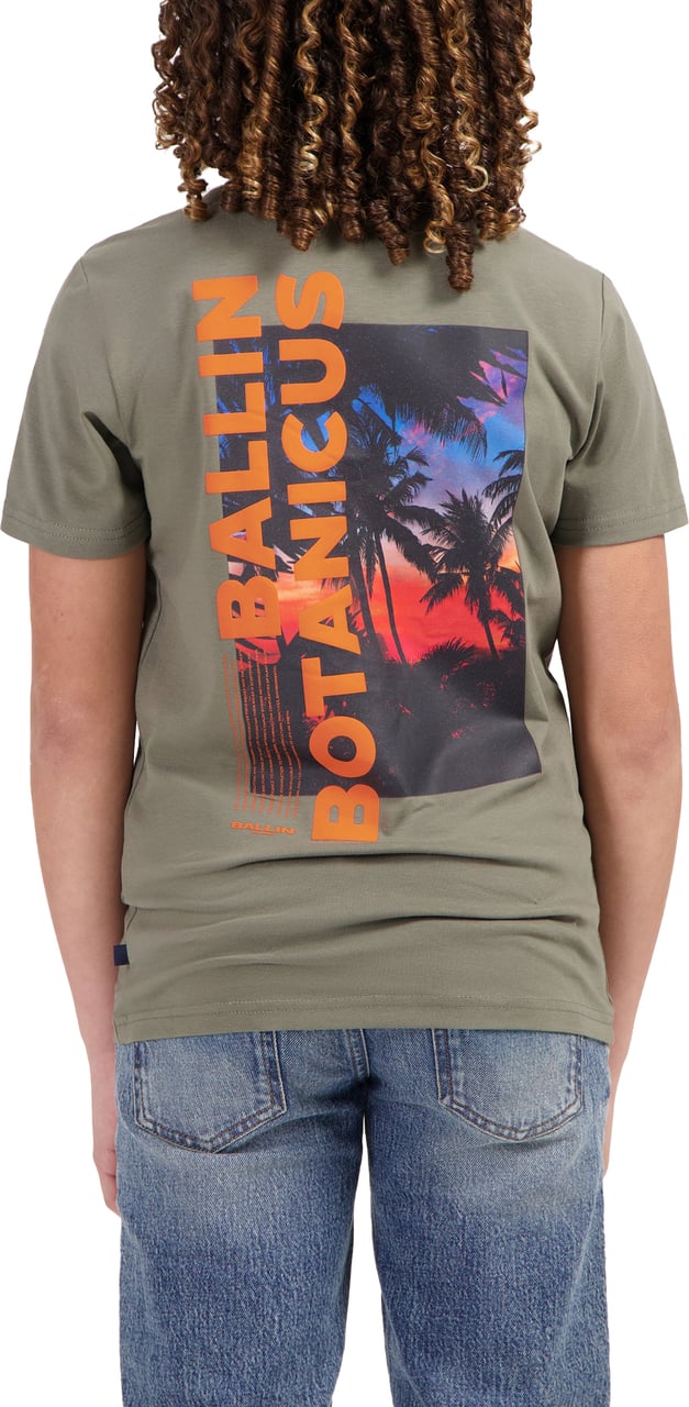 Ballin Amsterdam T-shirt Ballin Kids Dark Army Groen