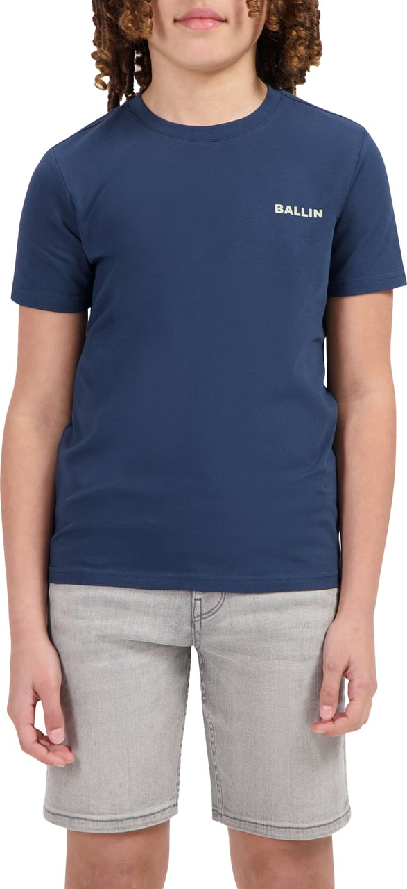 Ballin Amsterdam T-shirt Ballin Kids Navy Blauw