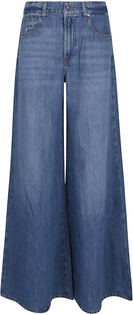 7 For All Mankind willow wide Blauw