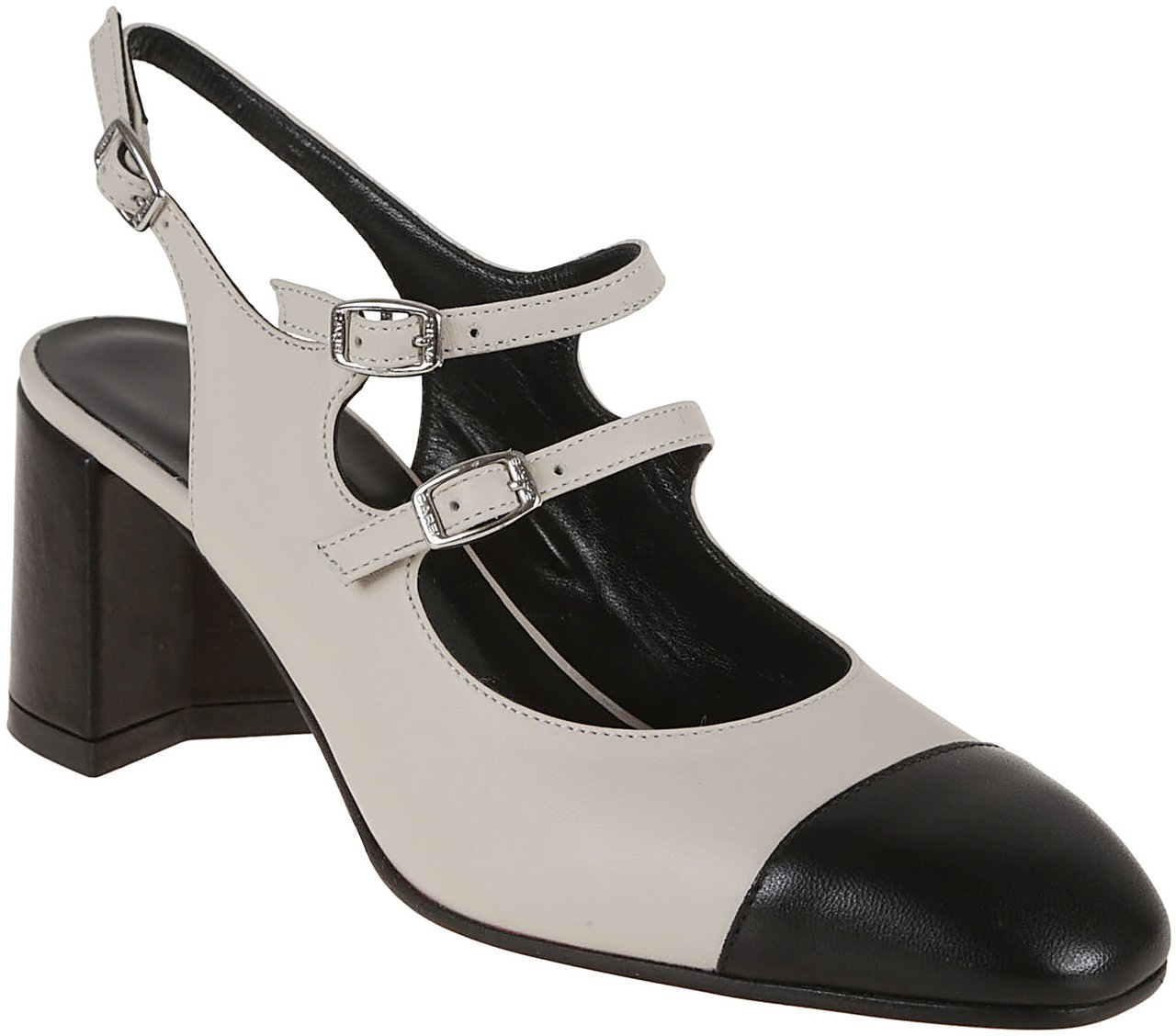 Carel nappa leather t-strap papaya Neutraal