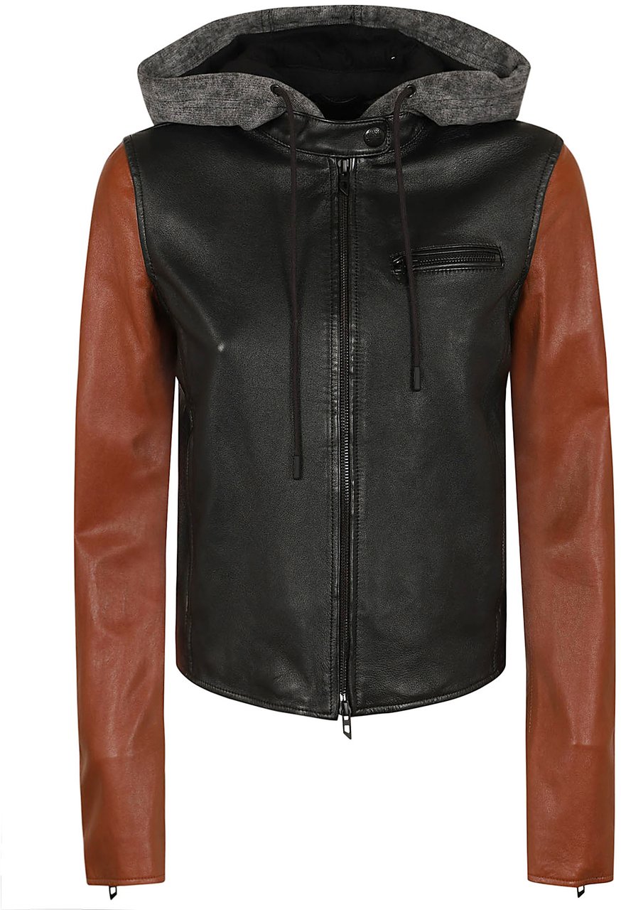 Diesel leather jackets Zwart