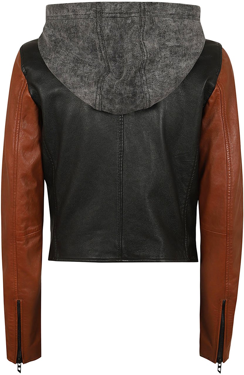 Diesel leather jackets Zwart