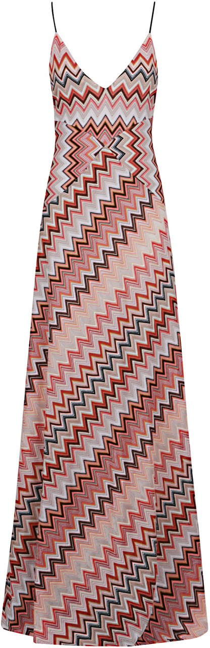 Missoni sleeveless long dress Roze