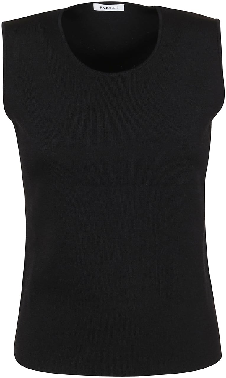 P.A.R.O.S.H. maglia smaniche Zwart