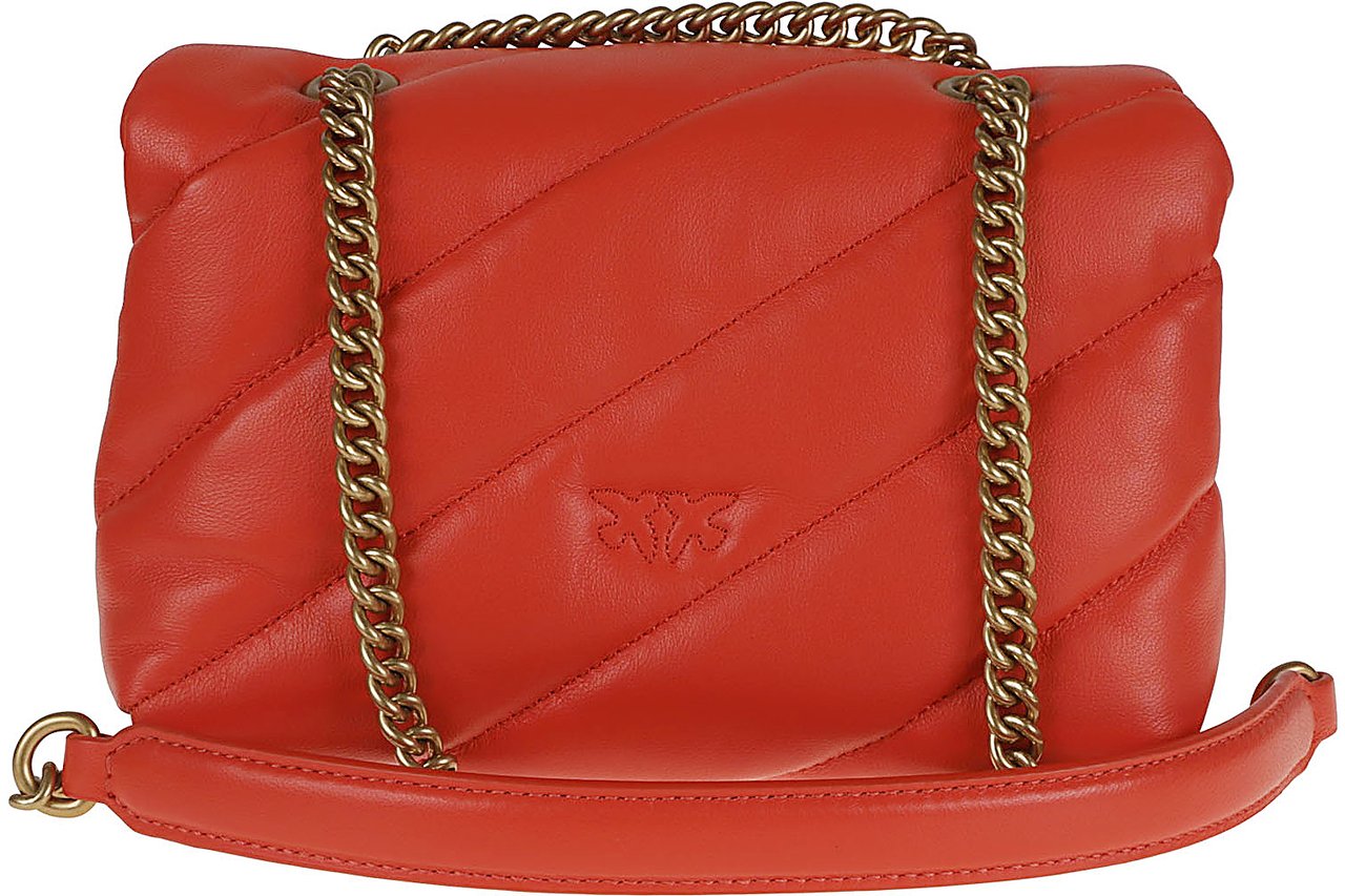 Pinko love puff mini cl sheep nappa Rood