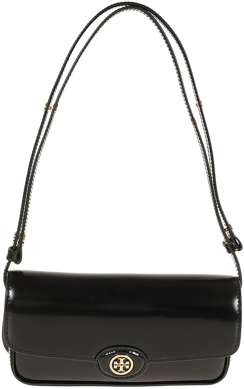 Tory Burch robinson spazzolato ew shoulder bag Zwart