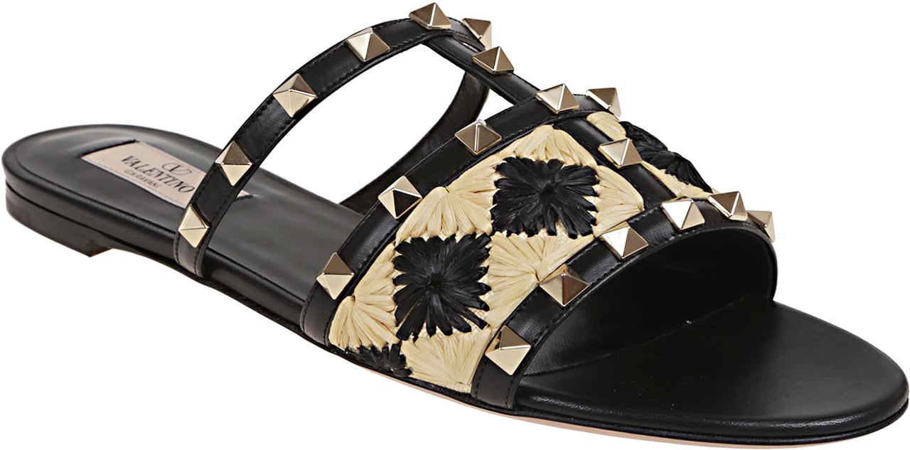 Valentino slide rockstud t Zwart