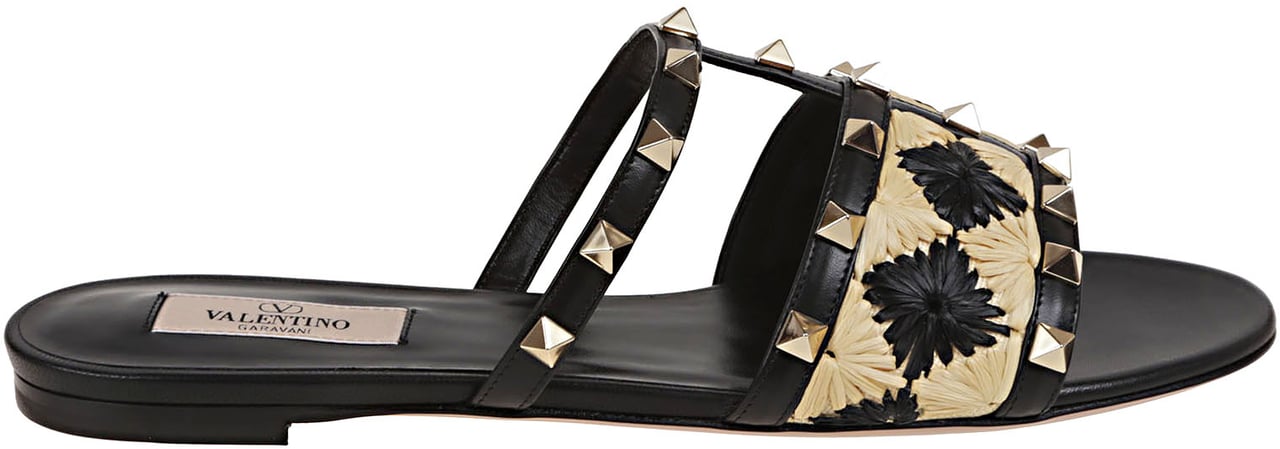 Valentino slide rockstud t Zwart