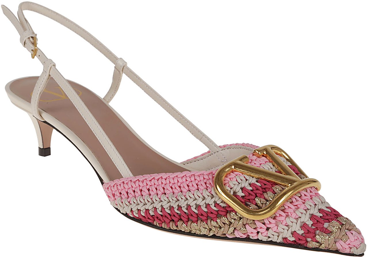 Valentino sling back vlogo signature t Roze