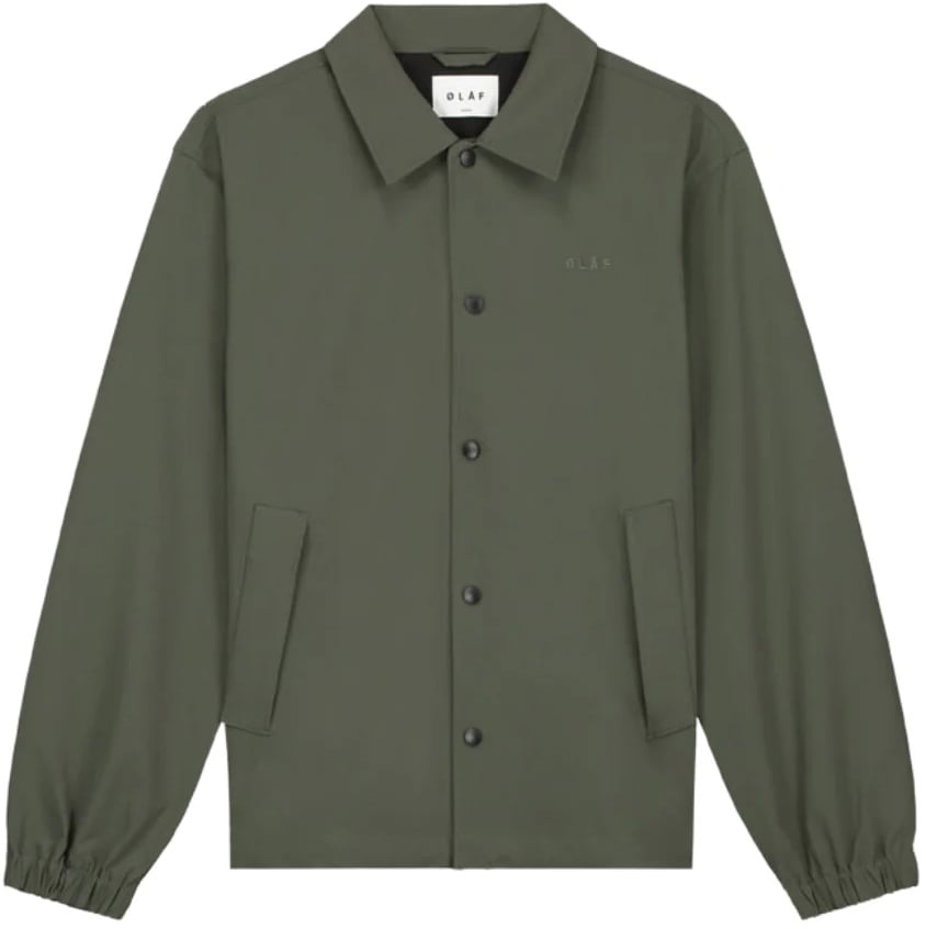 ØLÅF Bonded Ripstop Coach Jacket Groen