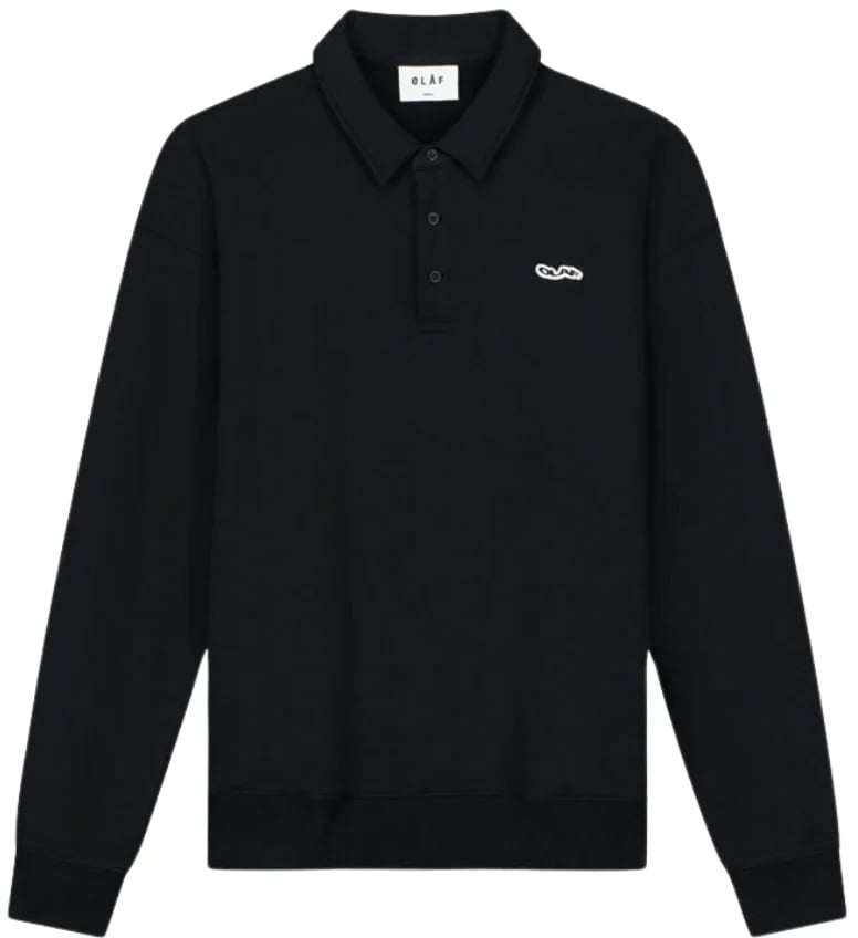 ØLÅF Oversized Polo Zwart