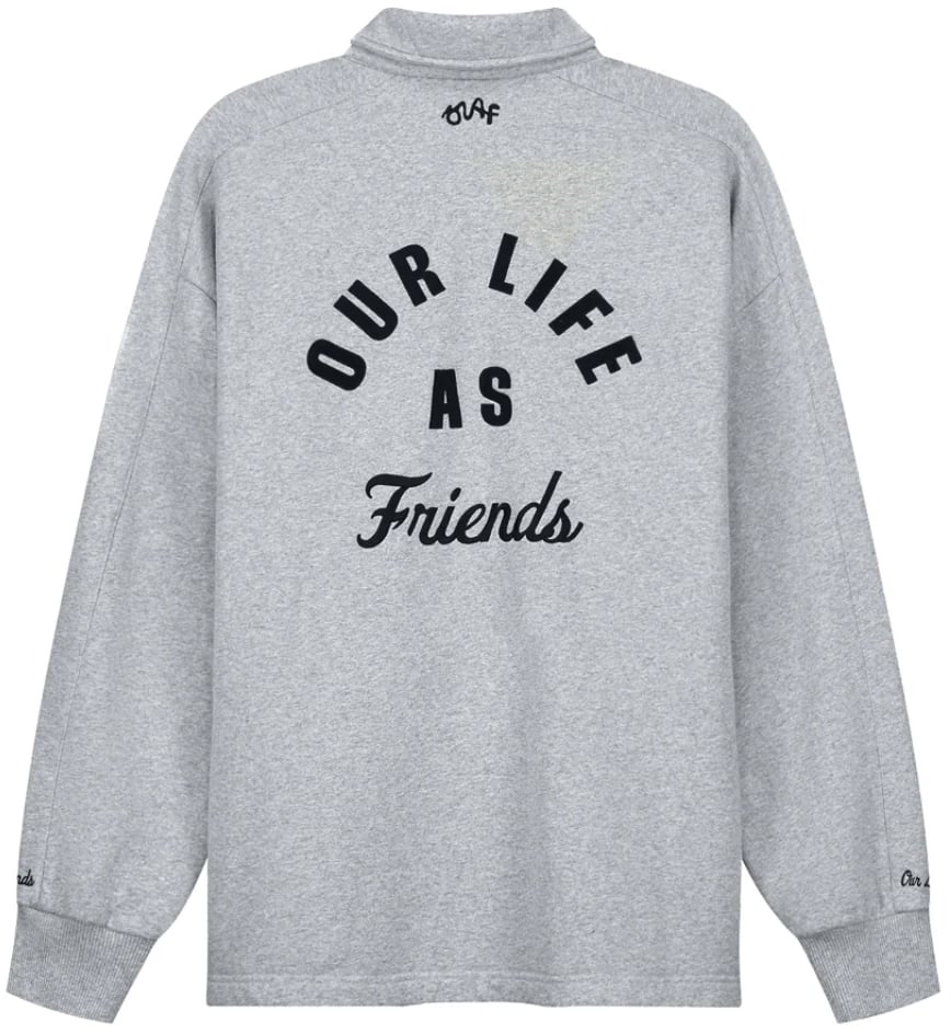 ØLÅF Varsity Polo Sweat Grijs