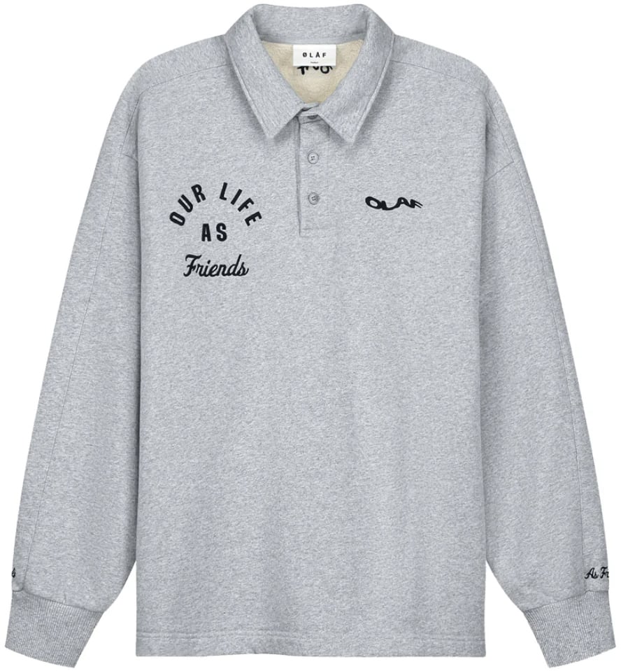 ØLÅF Varsity Polo Sweat Grijs
