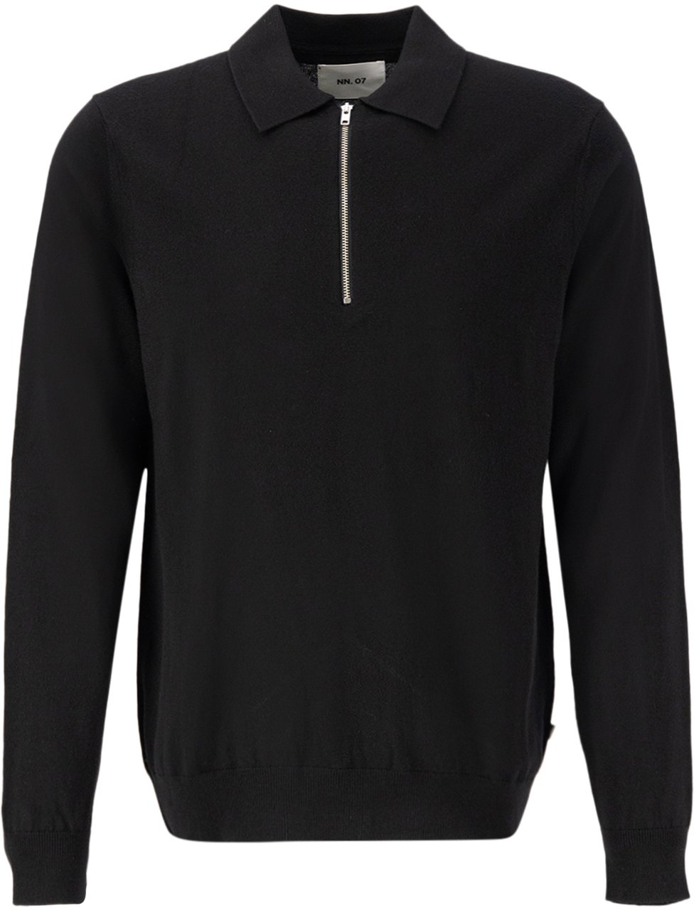 NN07 Sergio Zip Polo Zwart