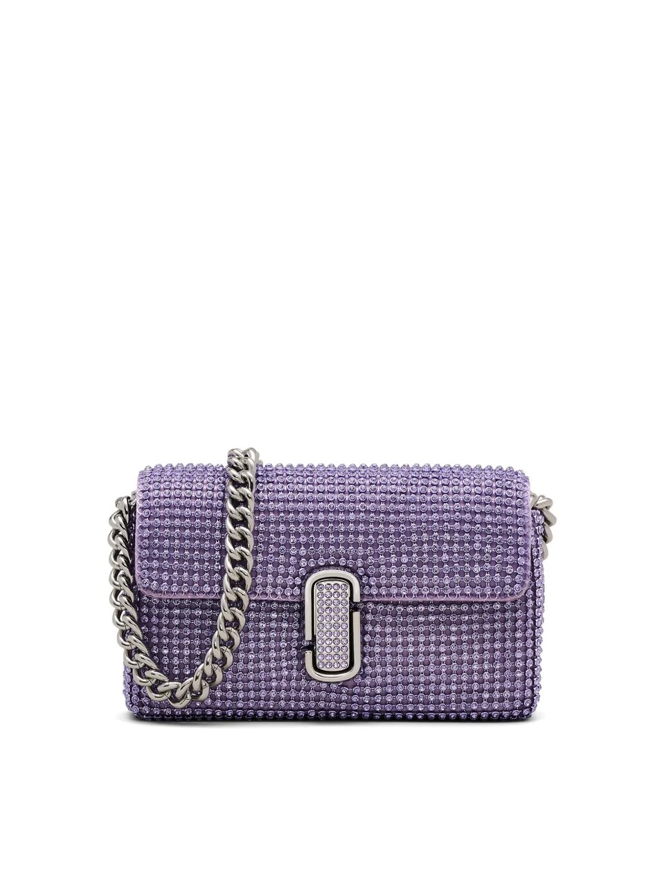 Marc Jacobs The Rhinestone J Marc Logo Mini Shoulder Bag Paars