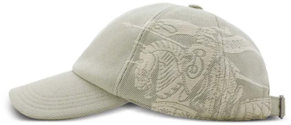Burberry Ekd Logo Baseball Cap Grijs