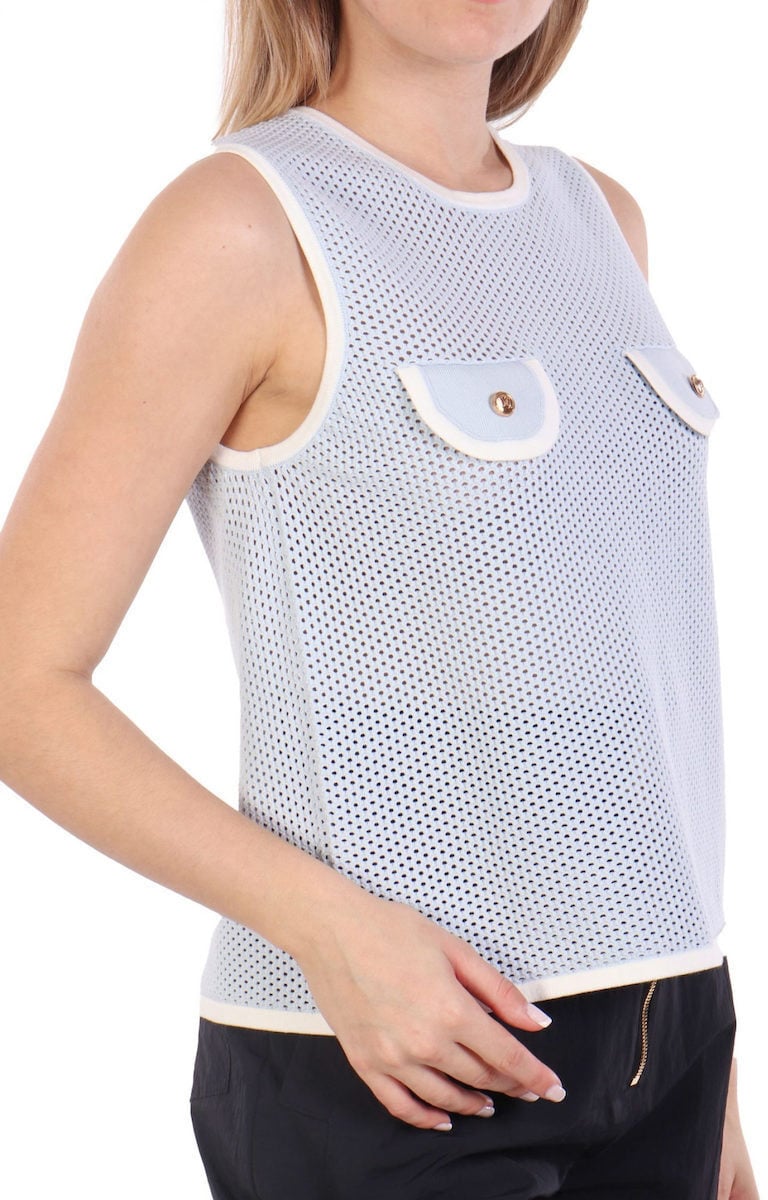 Elisabetta Franchi Top licht blauw Blauw
