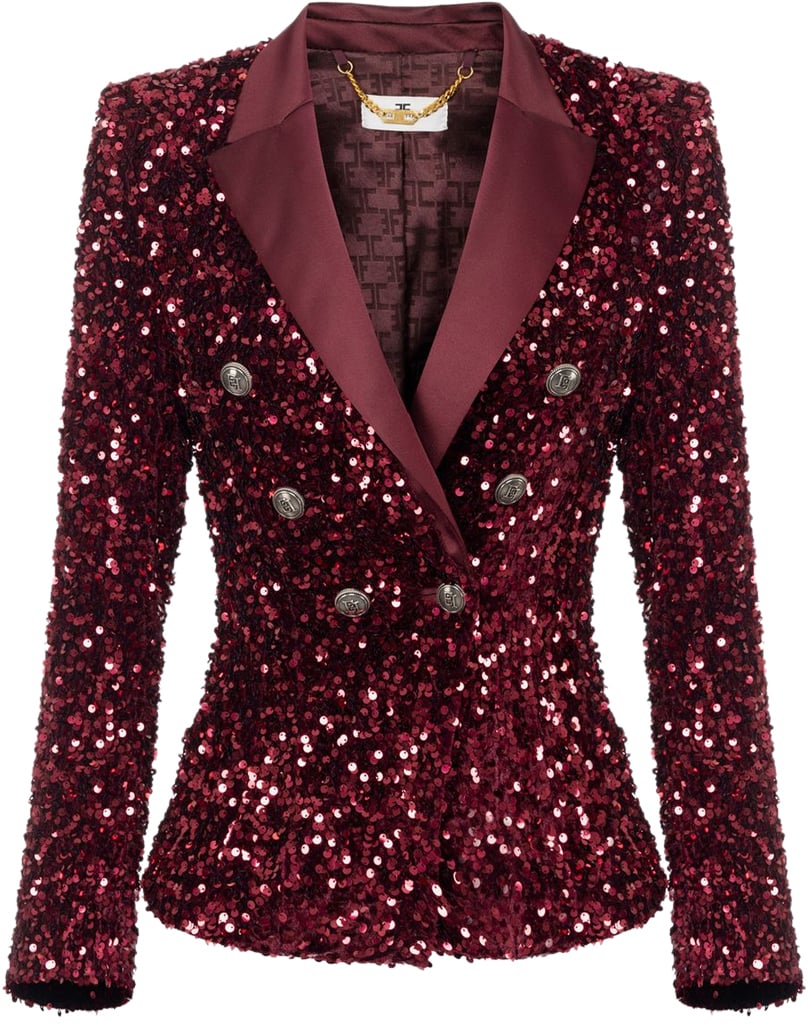 Elisabetta Franchi Jackets Bordeaux Red Rood