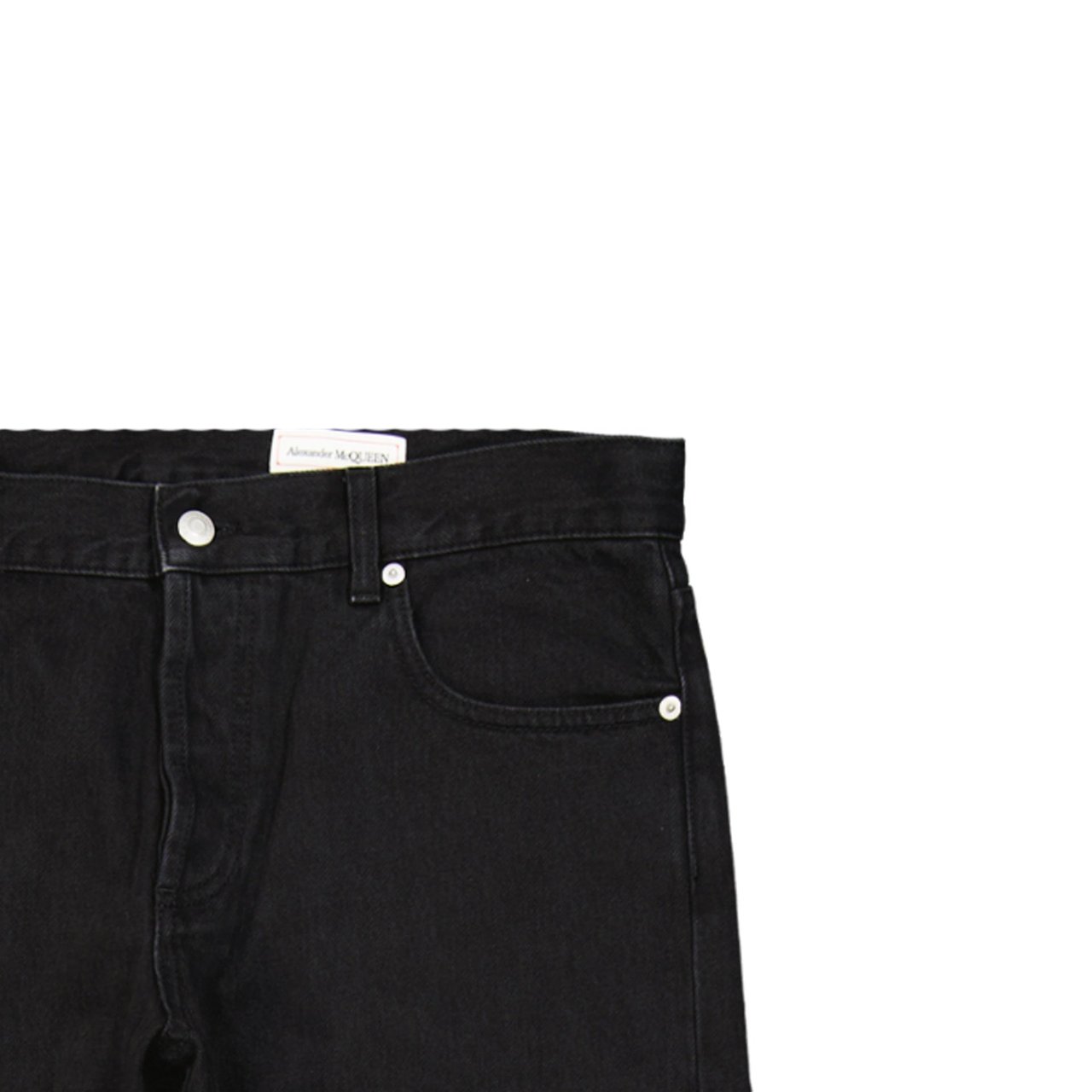 Alexander McQueen Alexander McQueen Cotton Denim Jeans Zwart