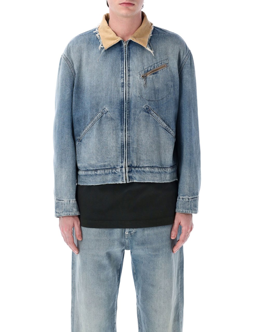 Maison Margiela Denim Jacket Blu Blauw