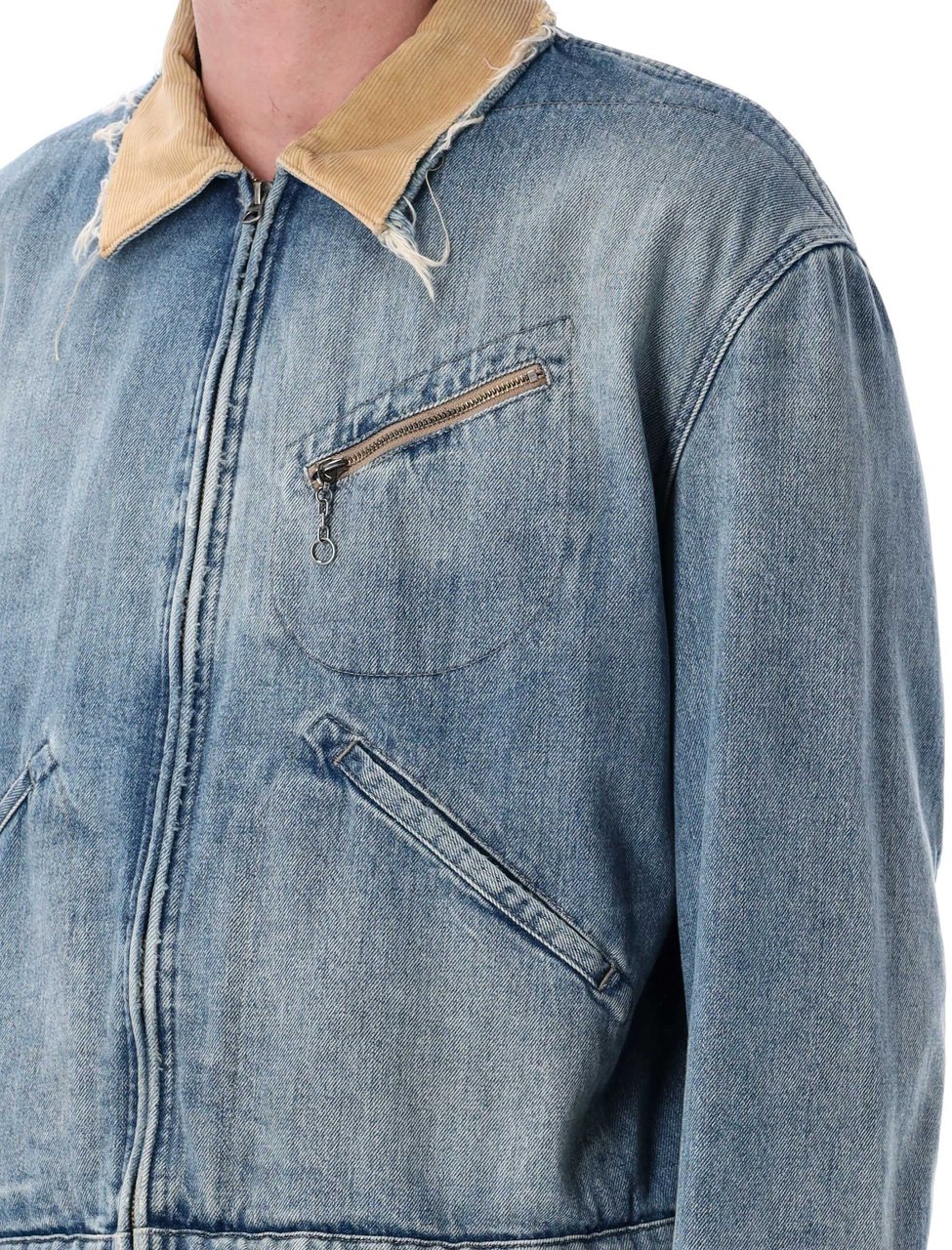 Maison Margiela Denim Jacket Blu Blauw