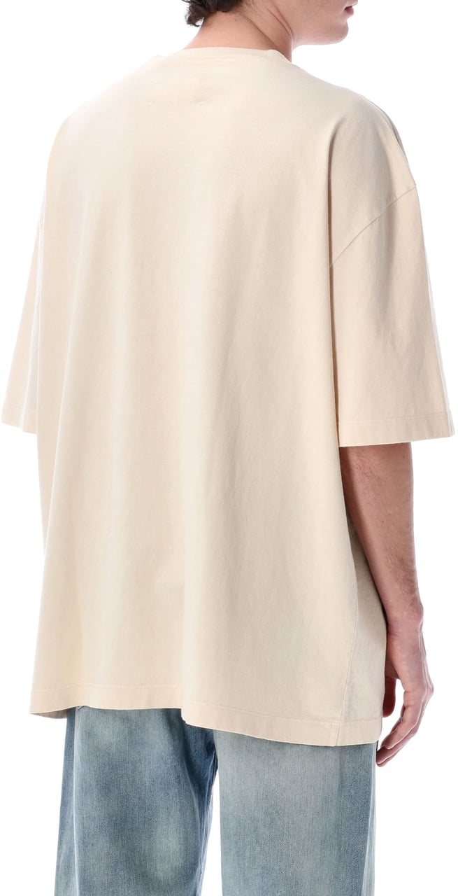 Maison Margiela Logo Tshirt Over Beige Beige