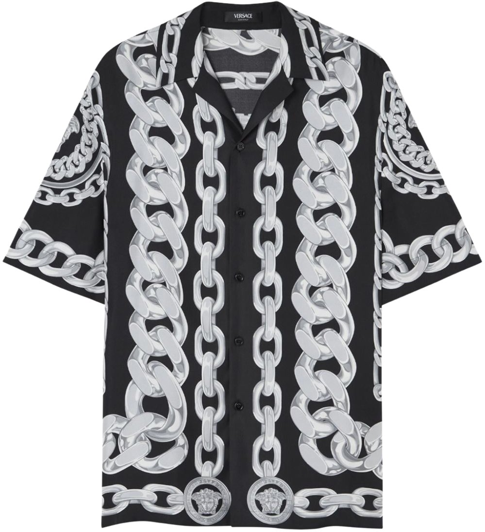 Versace Shirts Black Zwart