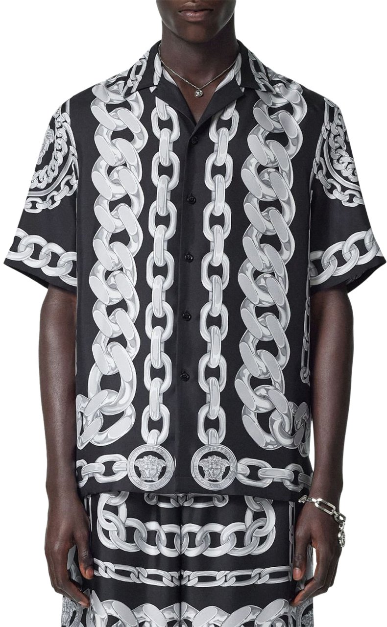 Versace Shirts Black Zwart