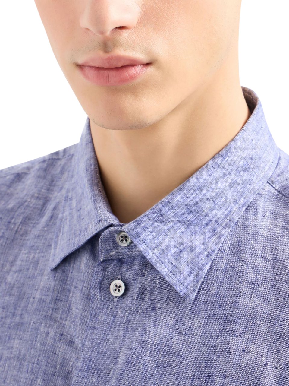 Emporio Armani Shirts Blue Blauw