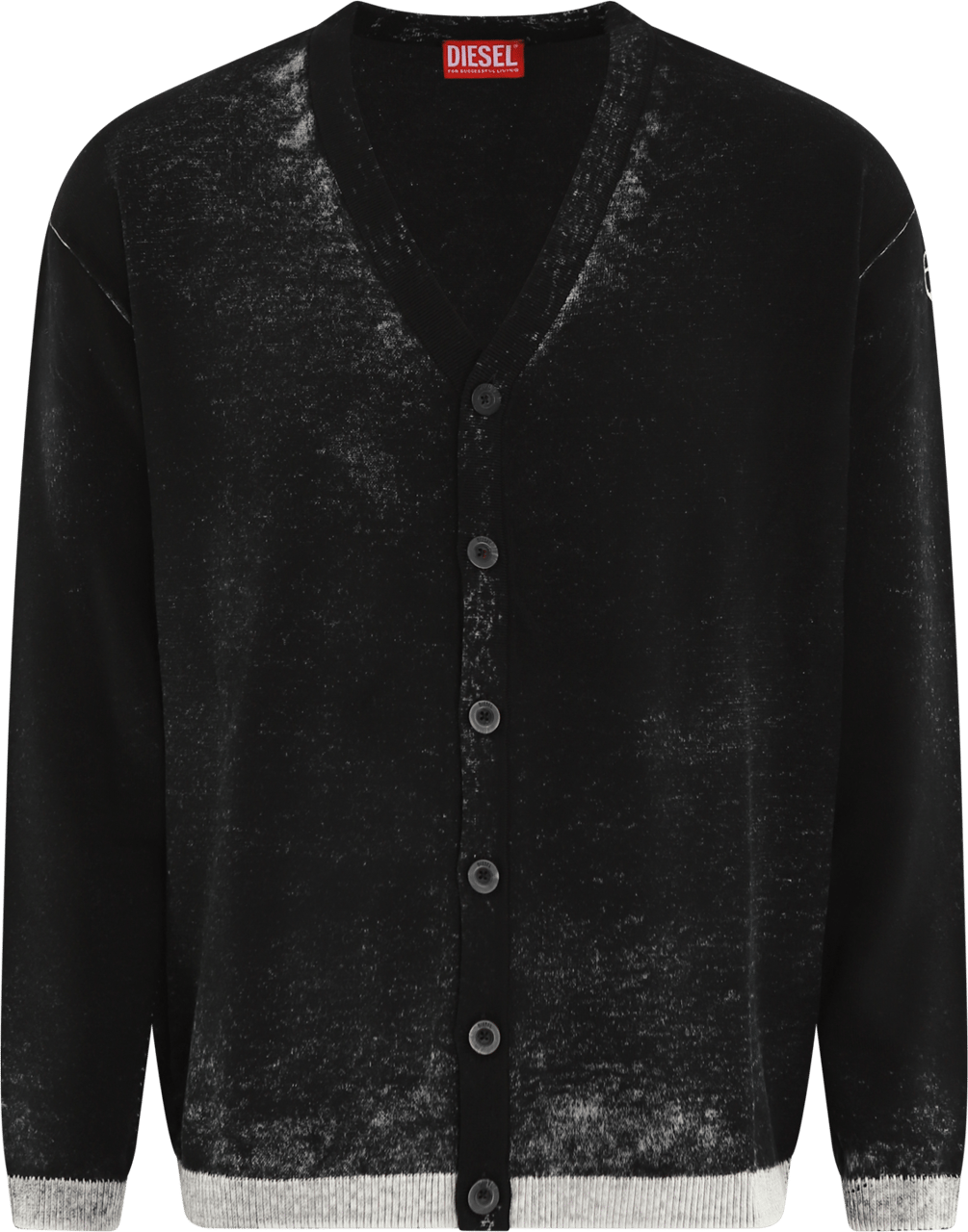 Diesel Heren K-Larence Cardigan Zwart Zwart
