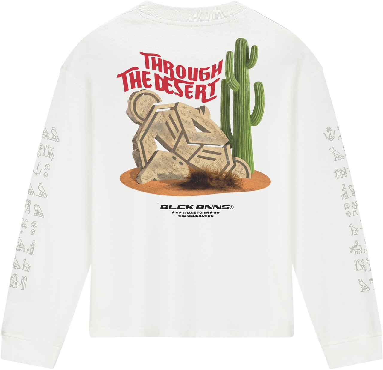 Black Bananas Kids Ttd Longsleeve T-shirt Wit