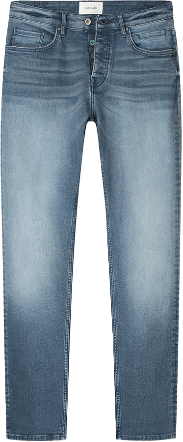 Pure Path Pure Path The Ryan Tapered Fit Blauw