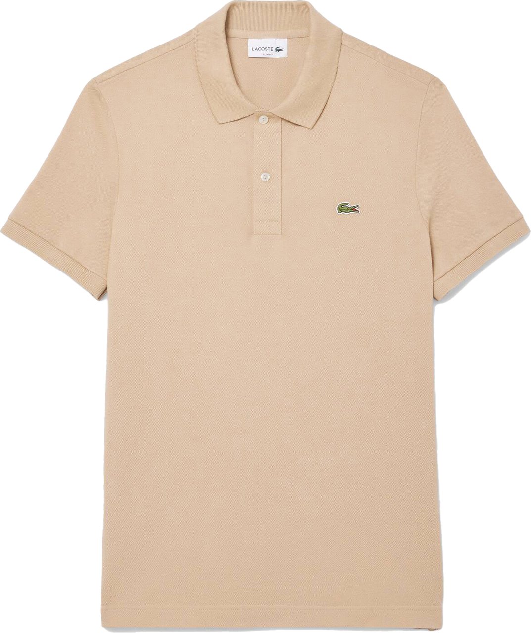 Lacoste Slim Fit Piqué Polohemd Beige Beige