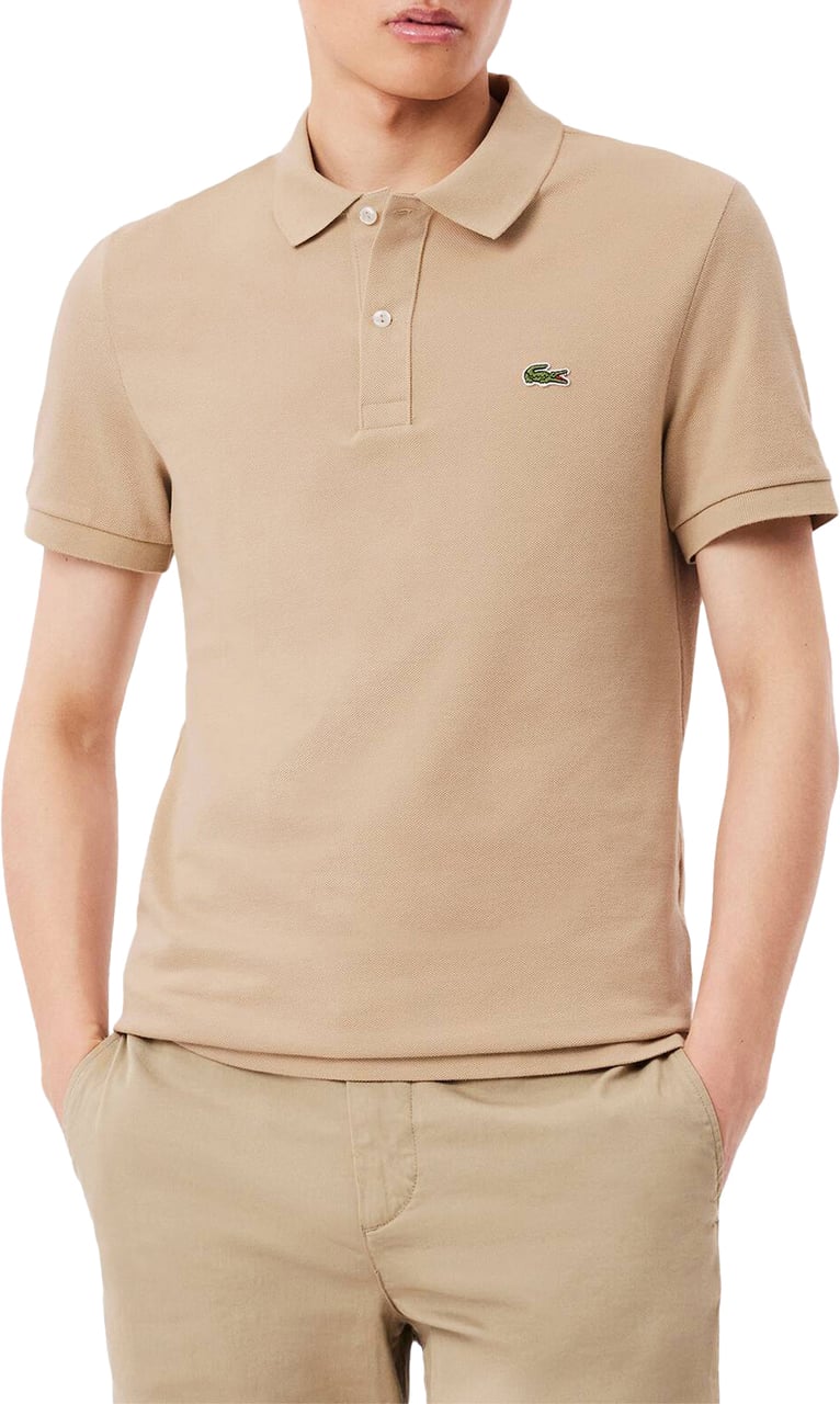 Lacoste Slim Fit Piqué Polohemd Beige Beige