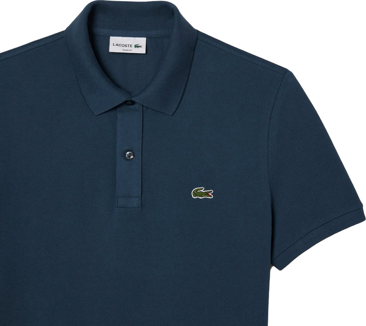 Lacoste Slim Fit Piqué Polohemd Blauw Blauw