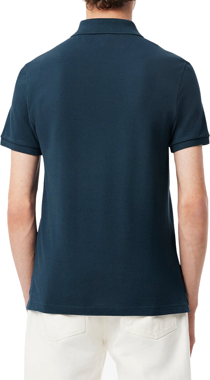 Lacoste Slim Fit Piqué Polohemd Blauw Blauw