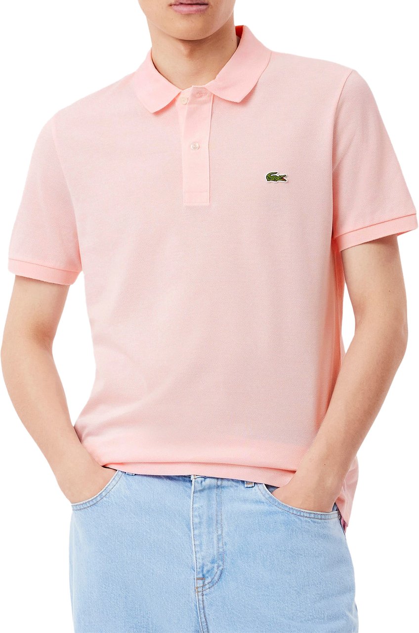 Lacoste Slim Fit Piqué Polohemd Lichtroze Roze