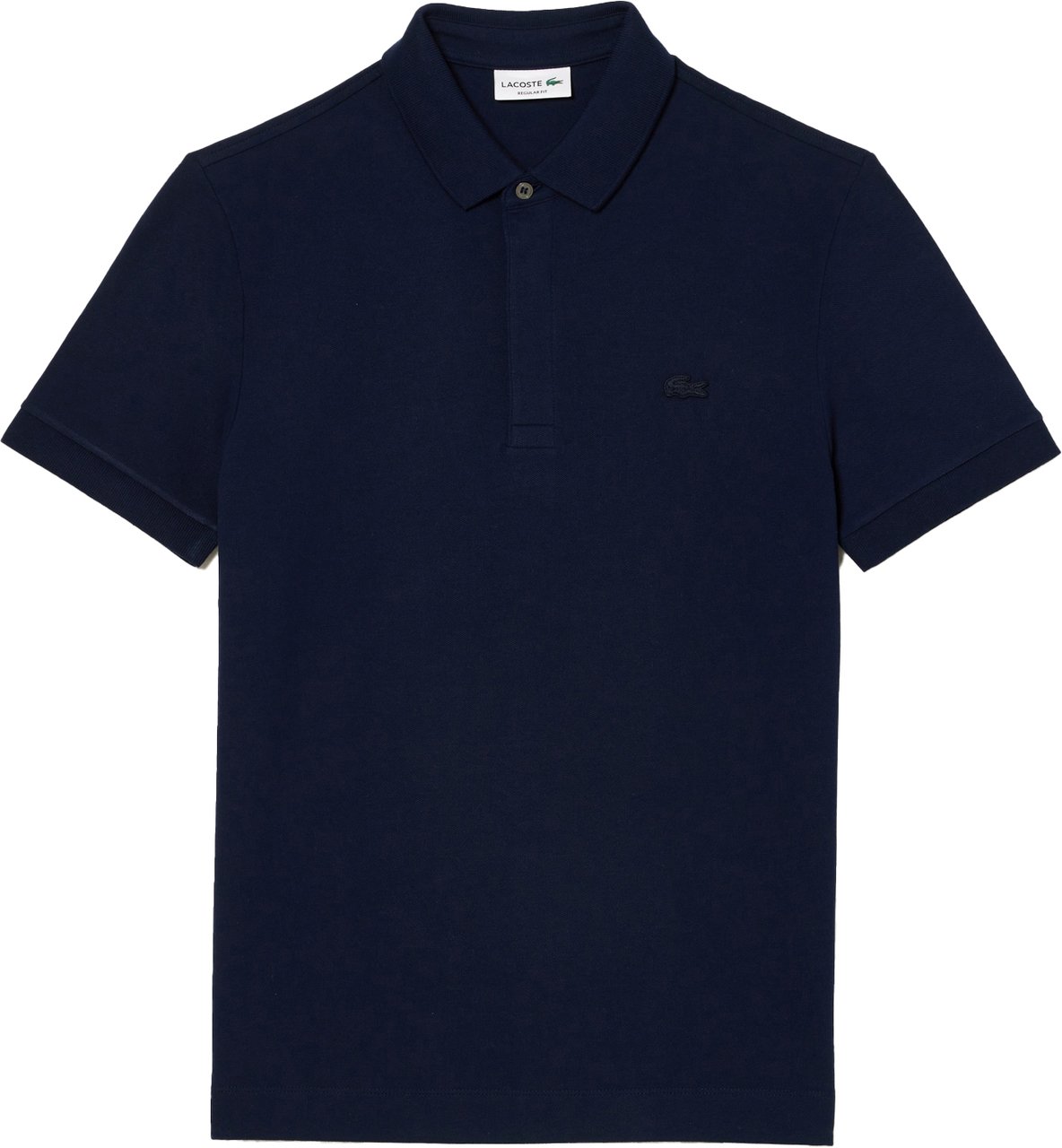 Lacoste Regular Fit Stretch Piqué Polohemd Blauw
