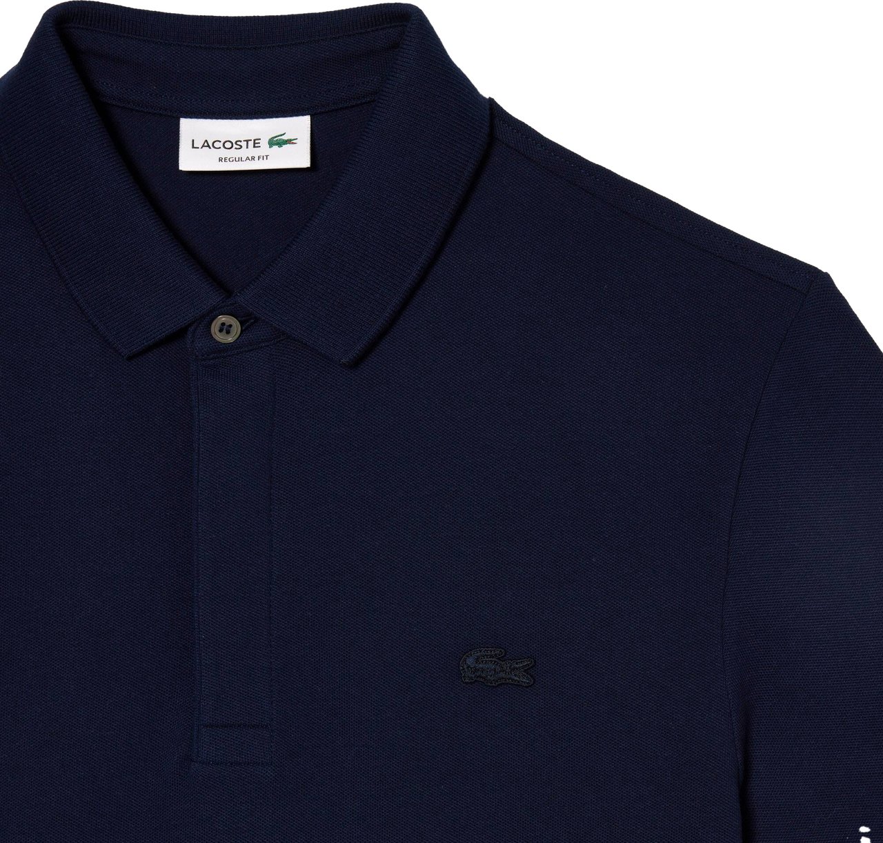 Lacoste Regular Fit Stretch Piqué Polohemd Blauw