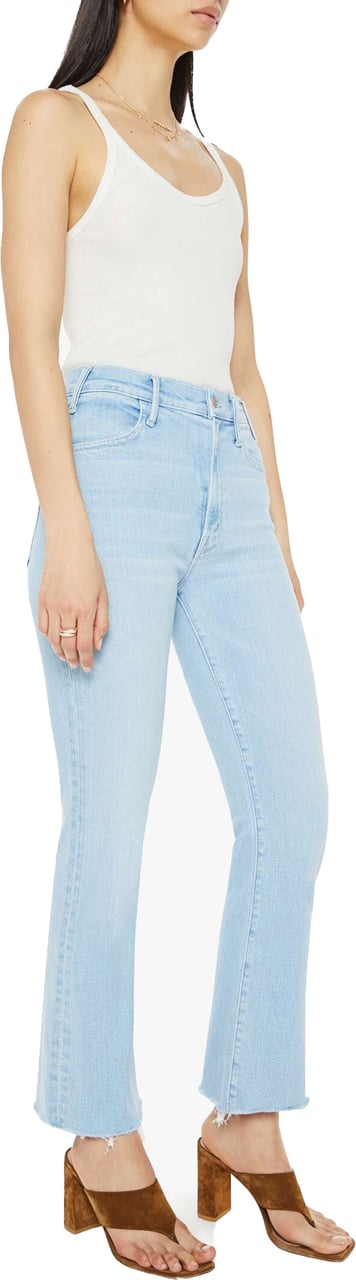 Mother Denim The Hustler Ankle Fray Blauw