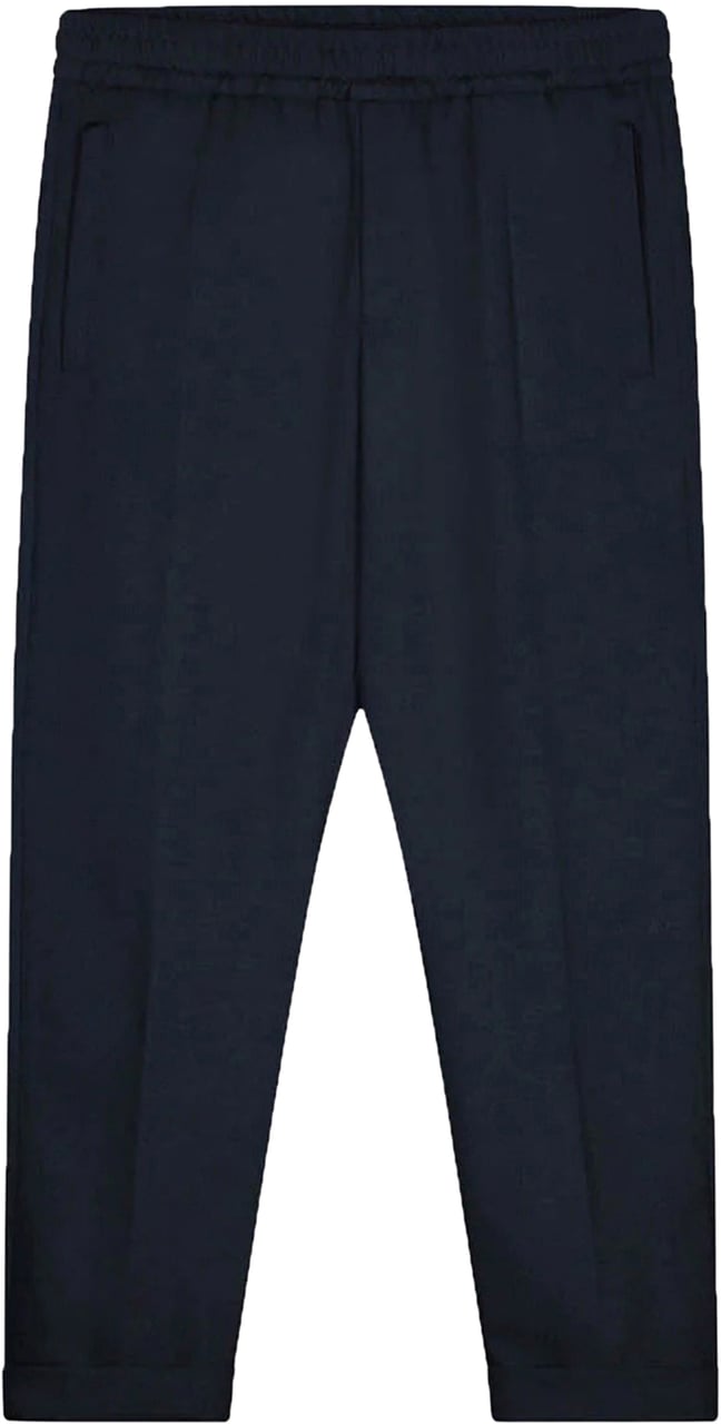 ØLÅF Slim Elasticated Trousers Blauw